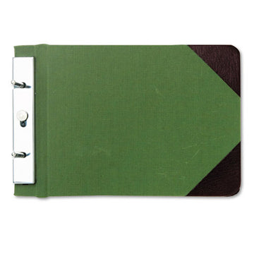 Wilson Jones® Canvas Sectional Storage Post Binder, 2 Posts, 3" Capacity, 8.5 X 14, Green freeshipping - TVN Wholesale